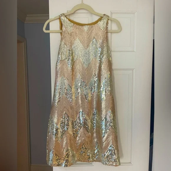 BB Dakota | Dresses | Bb Dakota Gold Sequin Mini Dress Size Small | Poshmark
